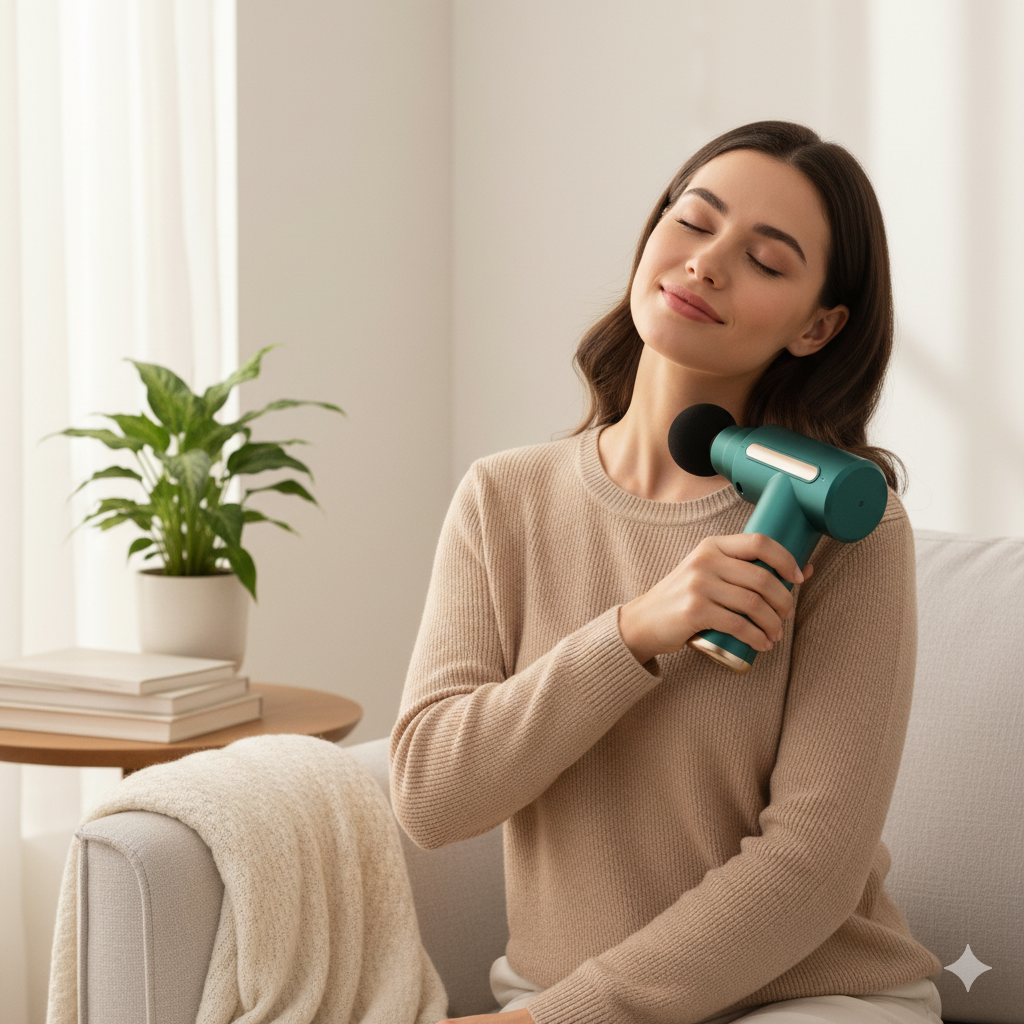 ReLive™ Mini Massage Gun – Deep Tissue Muscle Relaxation & Recovery Device