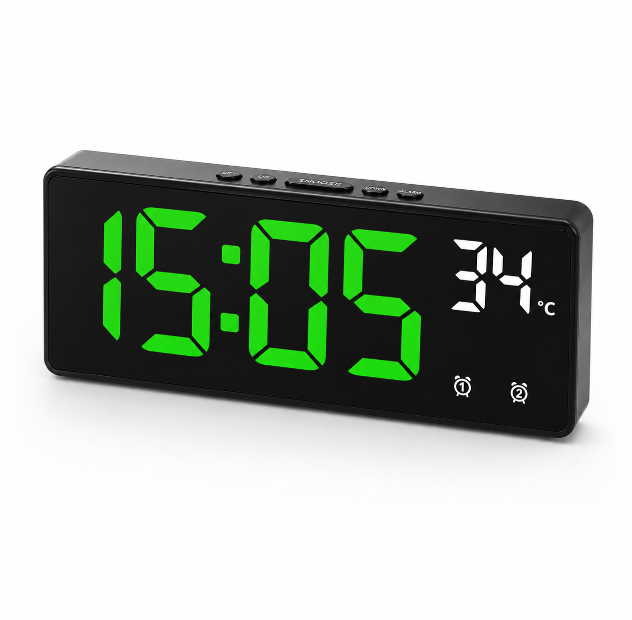 Digital Alarm Clock with Voice Control and LED Display