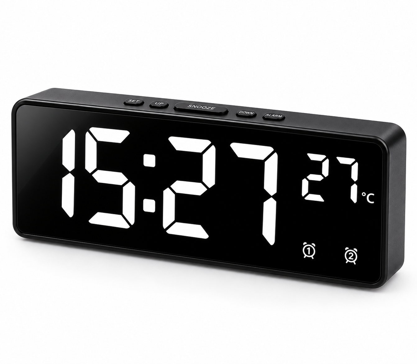 Digital Alarm Clock with Voice Control and LED Display