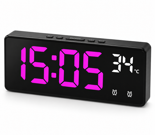 Digital Alarm Clock with Voice Control and LED Display