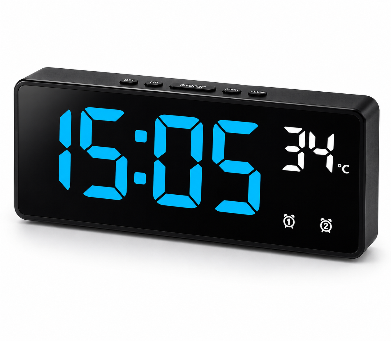 Digital Alarm Clock with Voice Control and LED Display