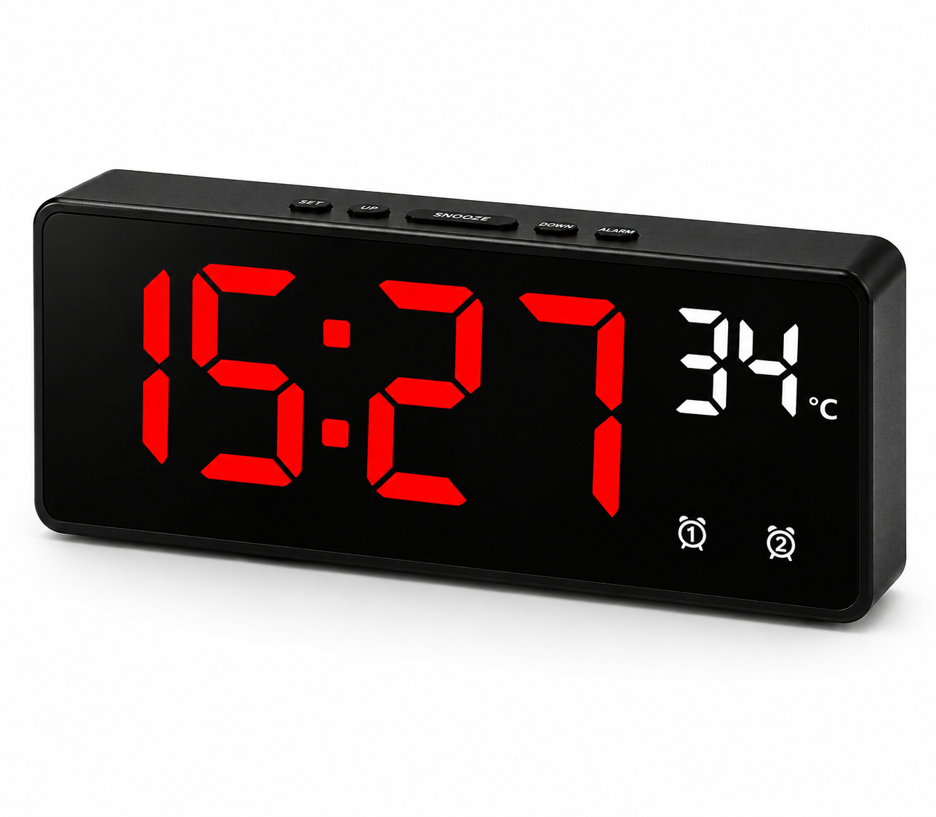 Digital Alarm Clock with Voice Control and LED Display