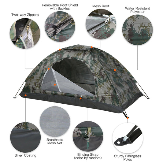 Portable Camping Tent for 1–2 People