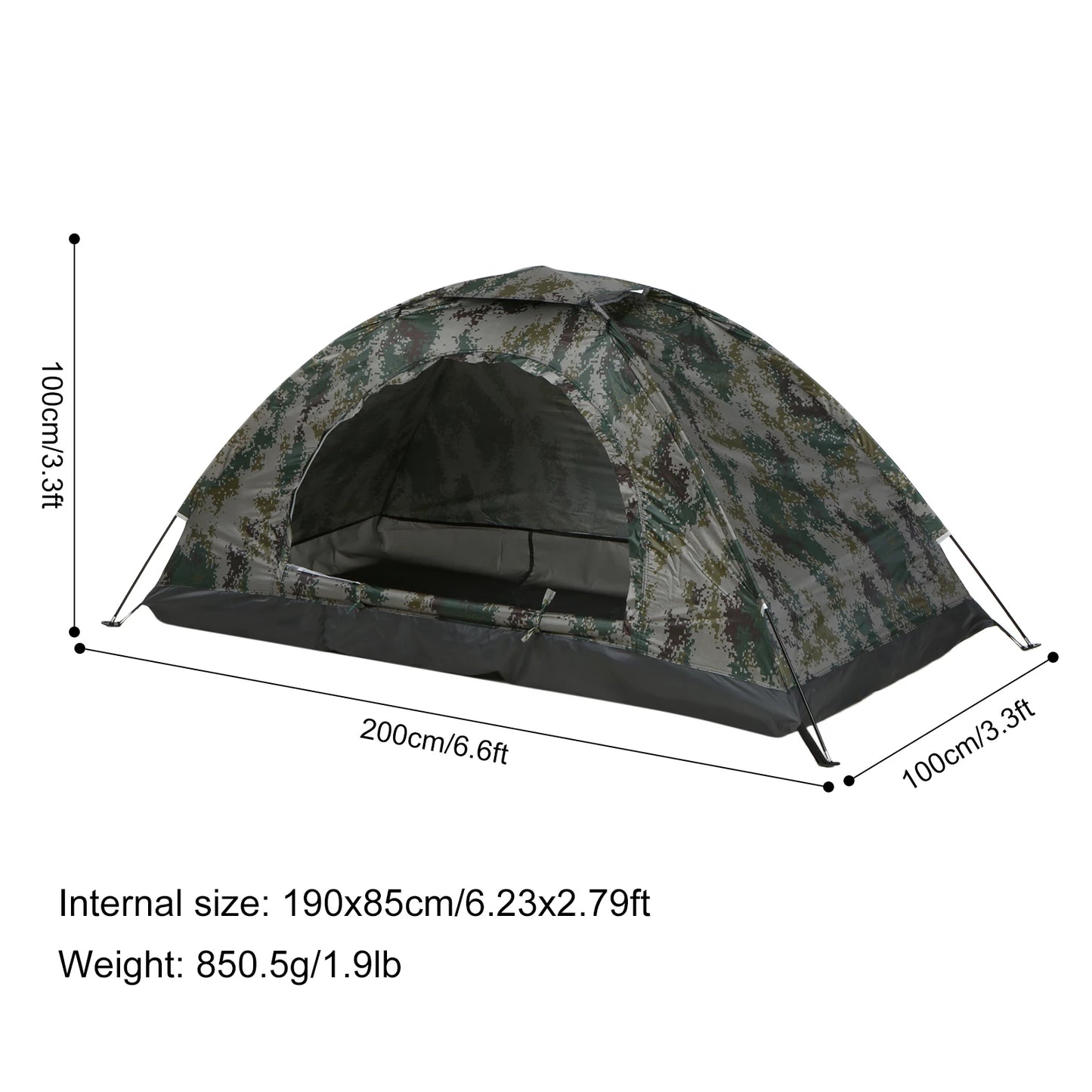 Portable Camping Tent for 1–2 People
