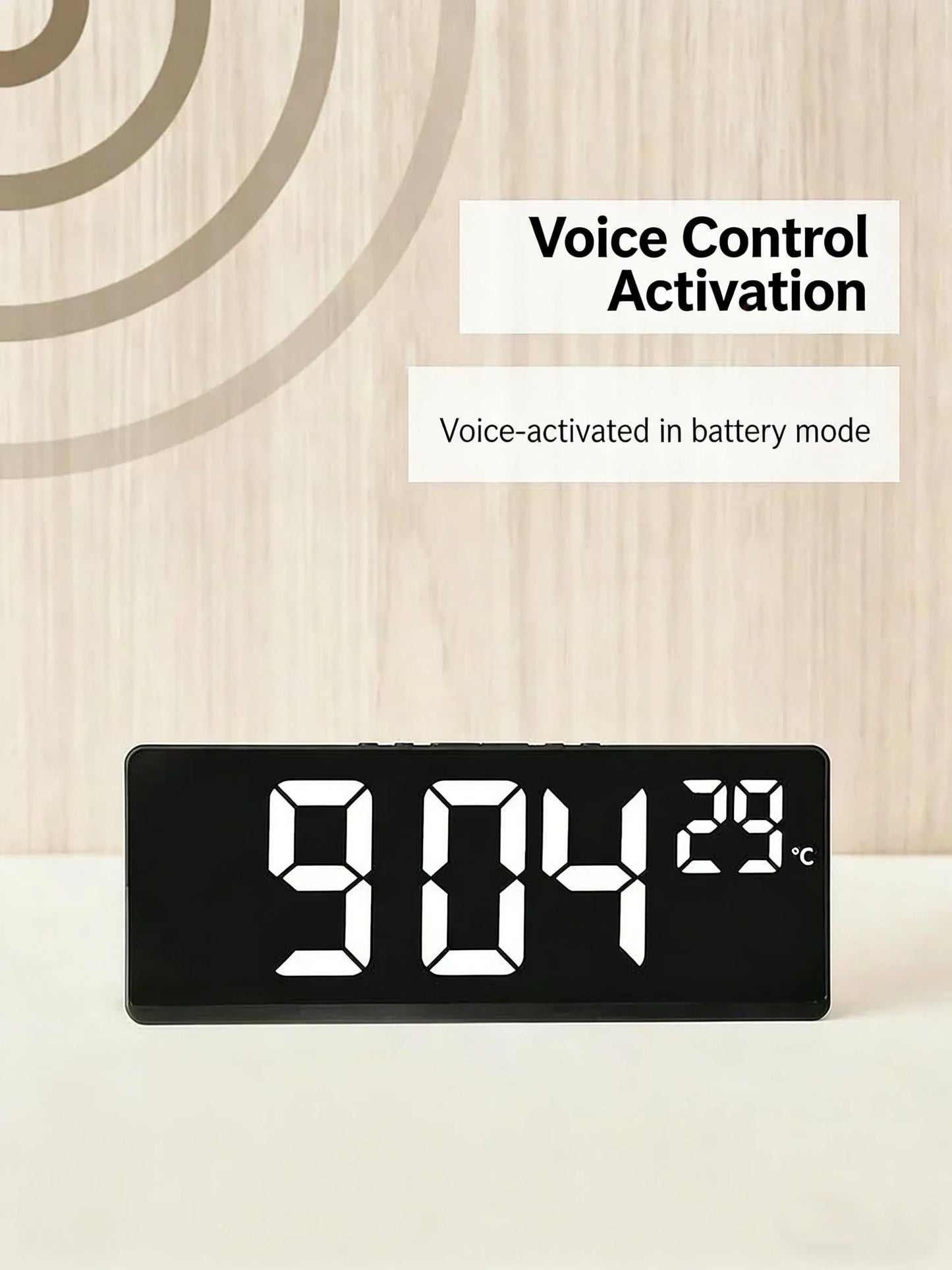 Digital Alarm Clock with Voice Control and LED Display