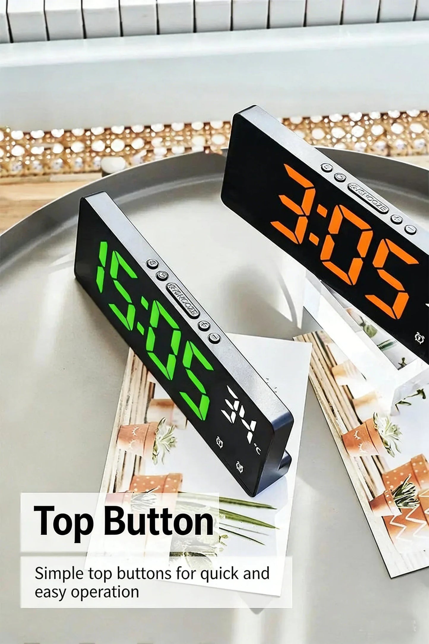 Digital Alarm Clock with Voice Control and LED Display